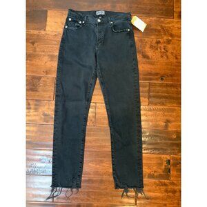 AGOLDE Black Distressed Denim Toni Jeans Size 26
